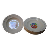 8 Agnès soup plates / KG Lunéville