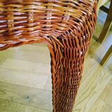 Vintage wicker mirror 62 X 44 cm