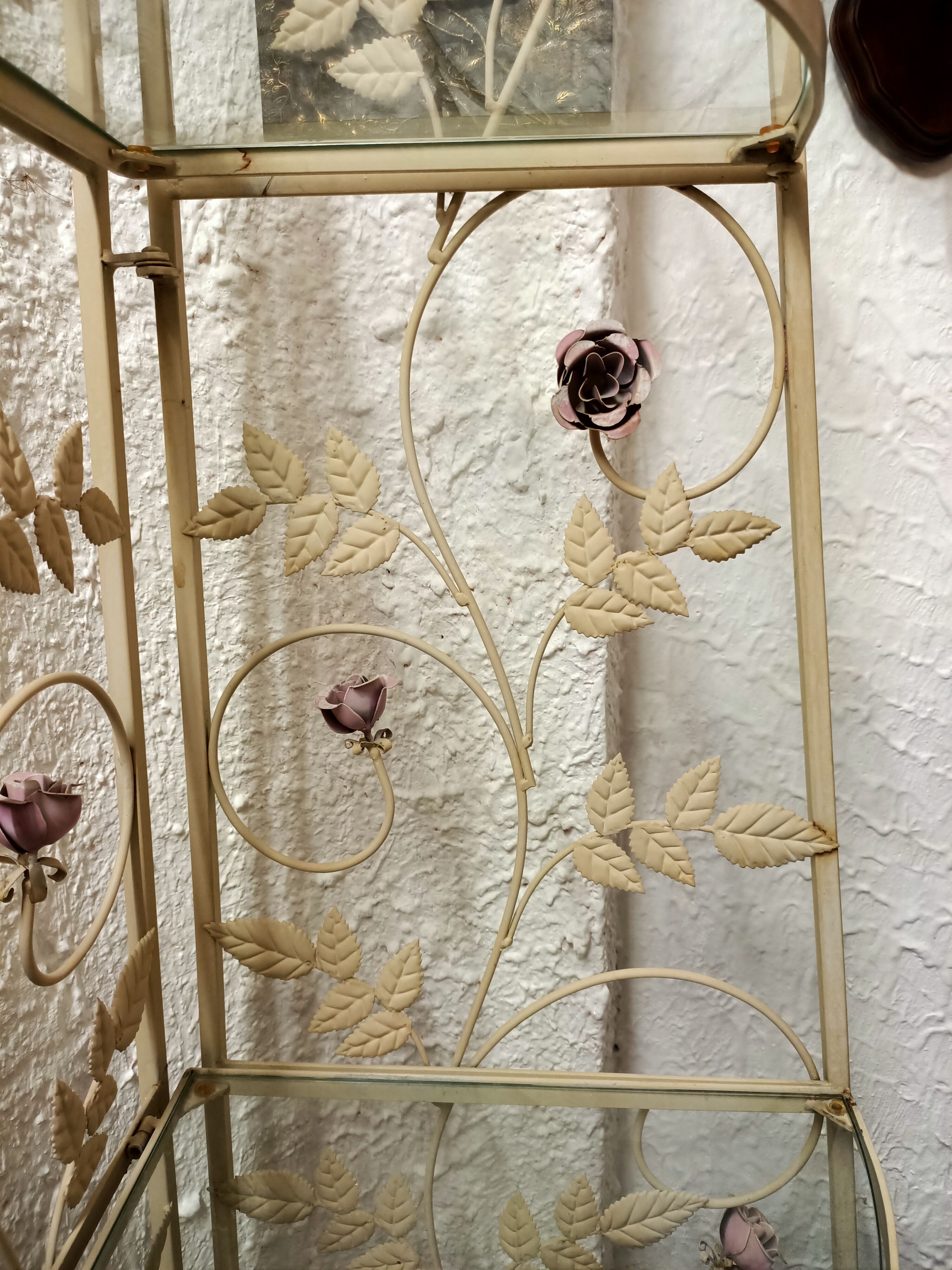 Wrought iron shelf