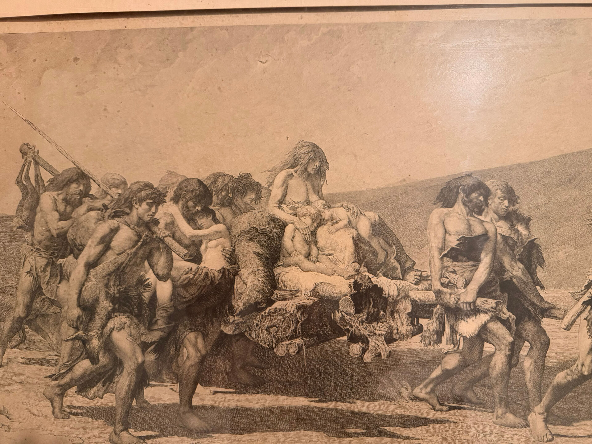 Lithographie inspirée de « la conscience » de Victor Hugo