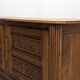 Brutalist oak sideboard attributed to Joseph Savina, France circa 1950.