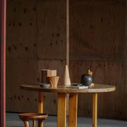Round table in pine by Roland Wilhelmsson, mid-20th century.