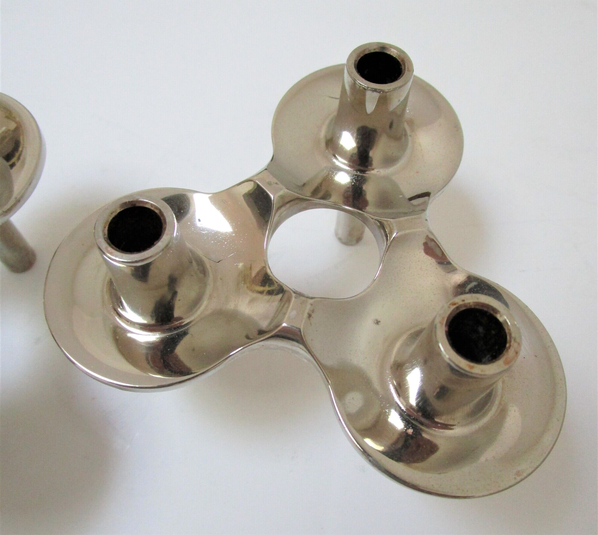 Pair of orion candle holders by fritz nagel and caesar stoffi