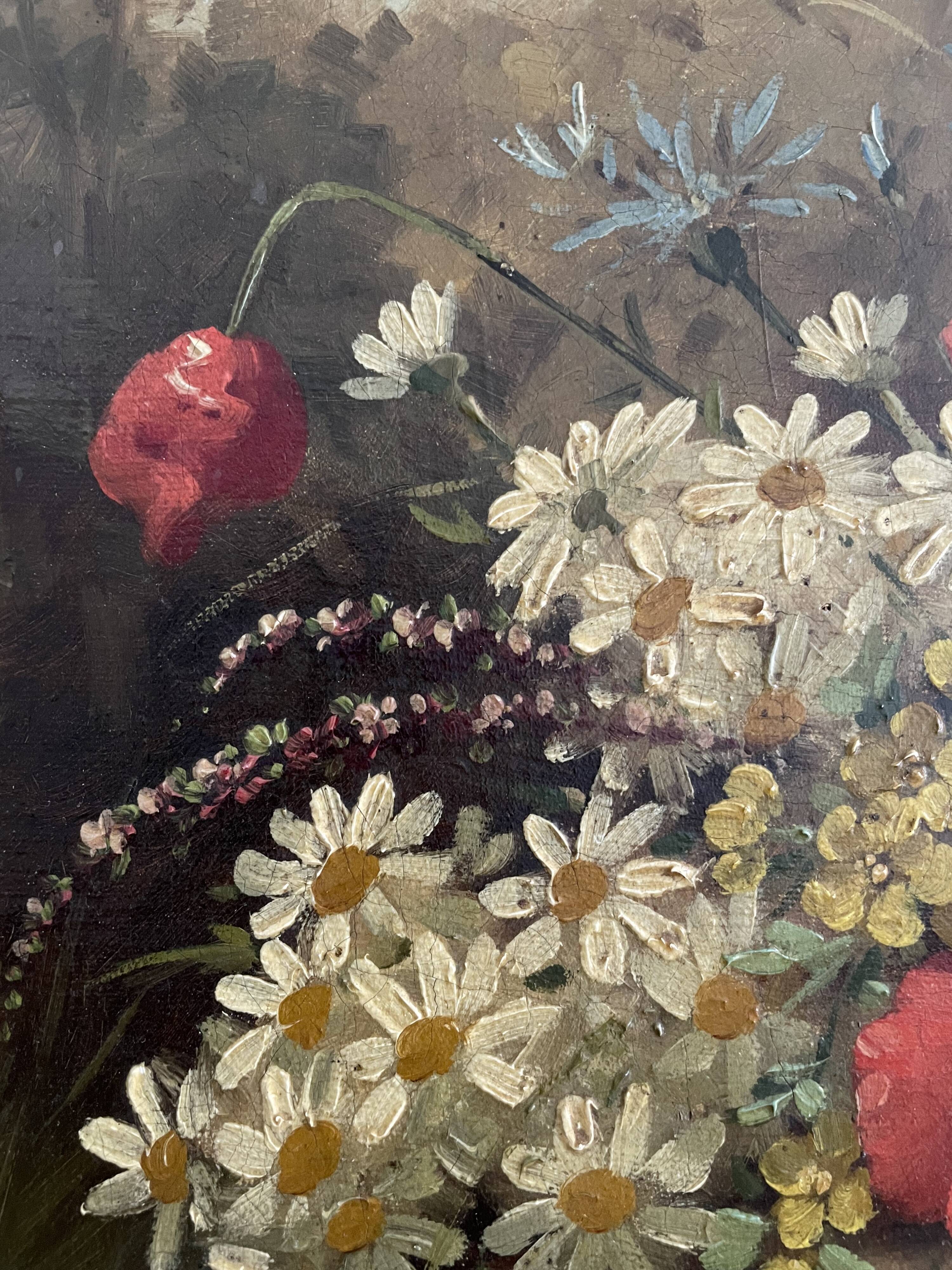 Old painting, oil on canvas