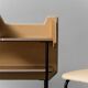 Console in legno 2 sedie in tessuto anni ’60 vintage modernariato