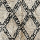 Carpet berbere beni ouarain old years 1958 modern