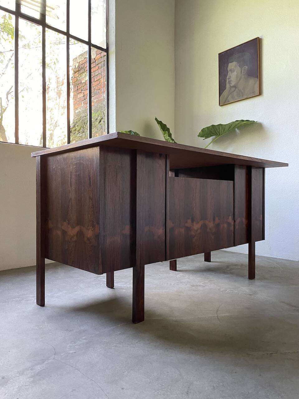 Desk and its Scandinavian rosewood chair