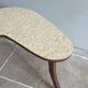 Small tripod side table in bean shape – 1950s/60s style