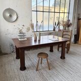 Dudouyt oak dining table 1940