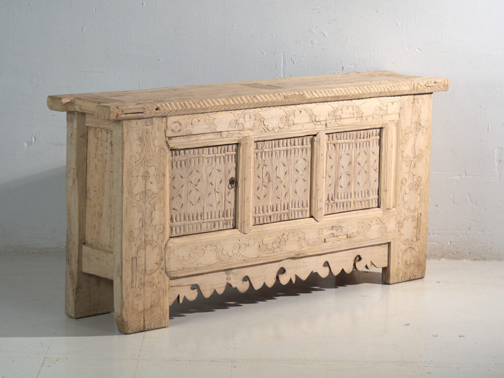 Antique carved pine buffet – China, circa 1930
