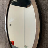 Vintage medallion mirror in solid bronze