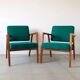 Pair of armchairs no. 48 "Luisa" by Franco Albini for Knoll International
