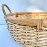Vintage rattan basket