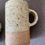 Pyrite stoneware mugs