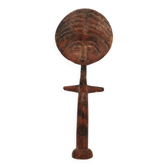 Ashanti Akuaba African Art Statue from Ghana, wooden, 1980s.