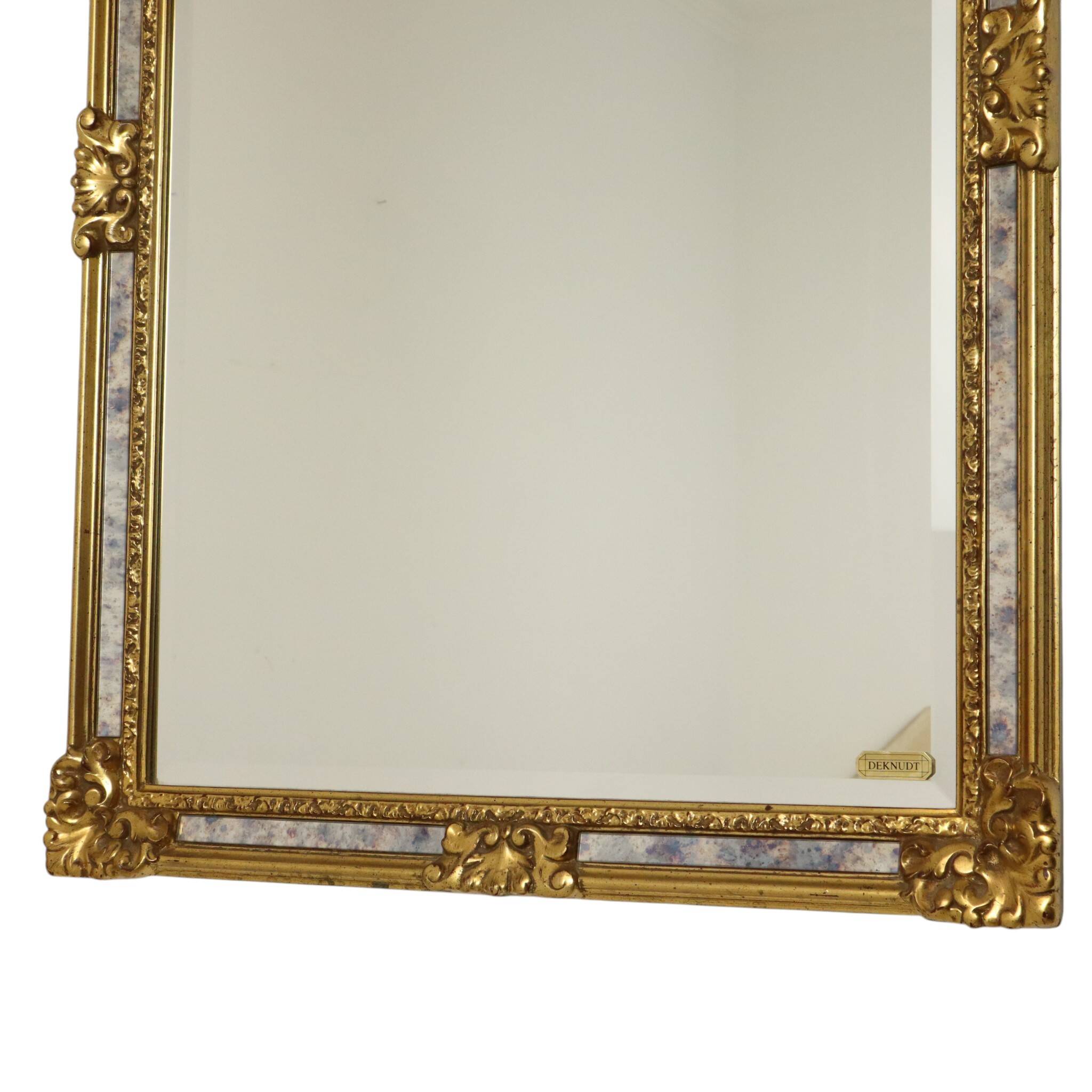 Miroir Deknudt à bords biseautés classiques, style baroque, 95 cm