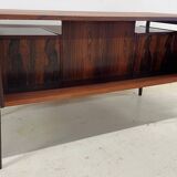 Rosewood 'Floating' Desk By Gunnar Nielsen For Tibergaard, 1960s.