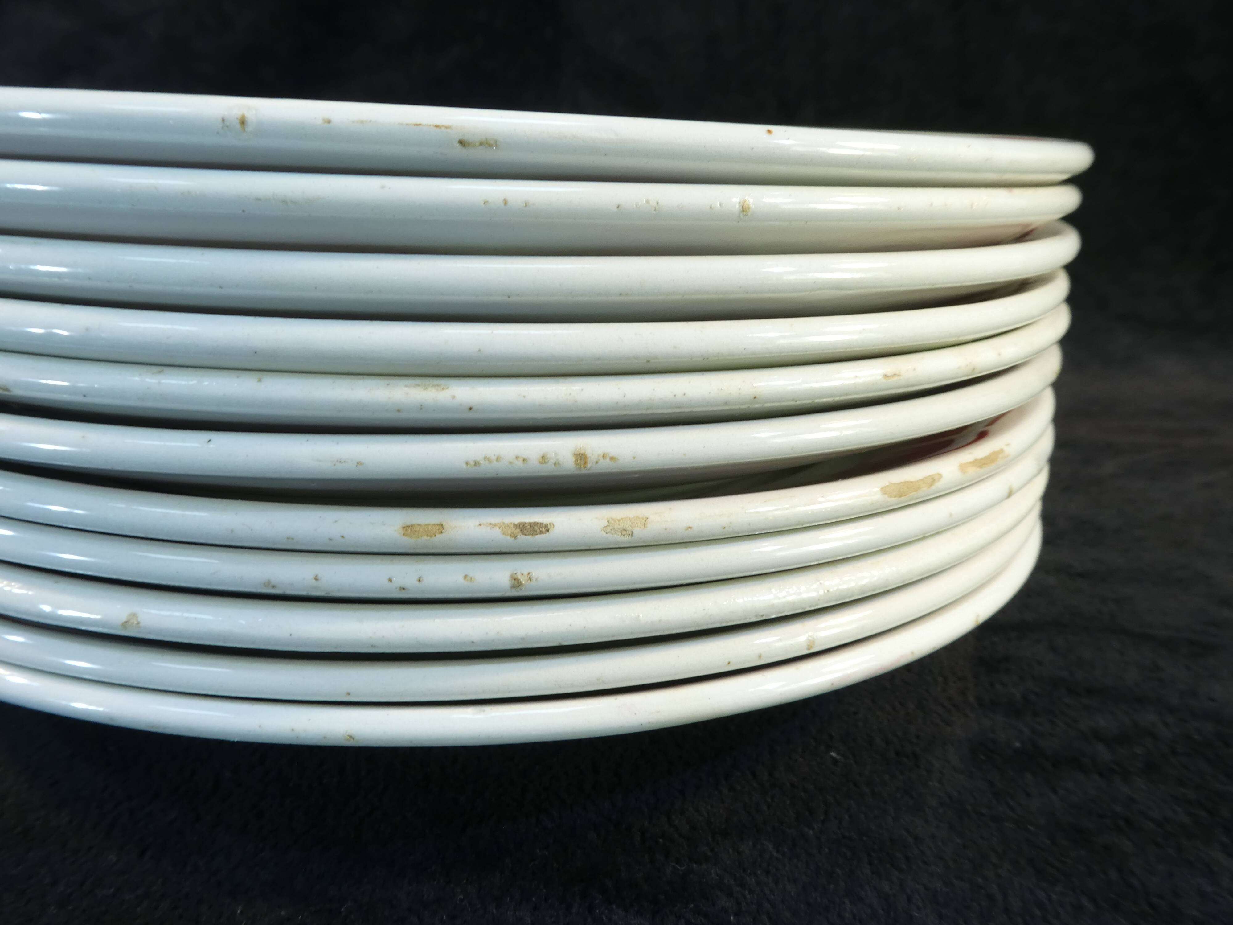 11 flat plates badonviller red no digoin