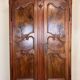 Charolaise cabinet Louis XV period called "napkin folds" solid walnut