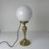 Vintage brass and opaline table lamp