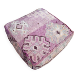 Handmade Berber Kilim pouf, floor cushion