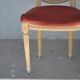 Paire de chaises laquées crème style Louis XVI vers 1900