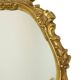 Miroir en or classique français style baroque acanthe 76 cm