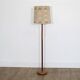 Scandinavian teak and leather floor lamp, 1960