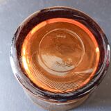 3 vintage amber glasses