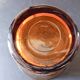 3 vintage amber glasses