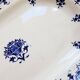 Plat de service ovale terre de fer Longchamp Rouen XIXe