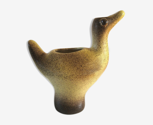 Céramique zoomorphe design années 60 , signature à identifier