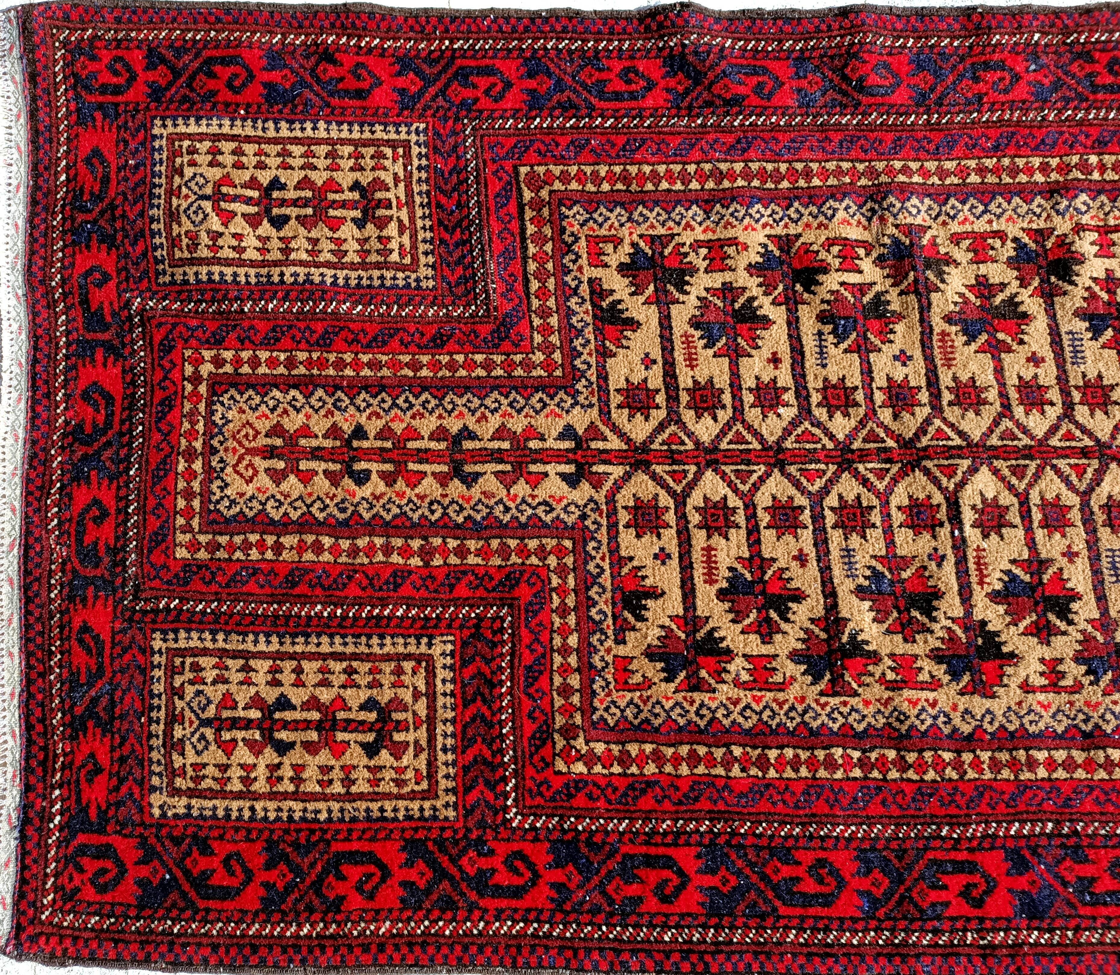Old carpet Afghan-Baloch 150x92 cm