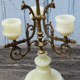 Alabaster candle holder
