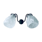 Art Deco wall lamp double fires