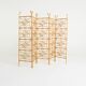 Five-panel rattan folding screen, Scandinavia, 1960s