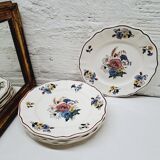 Set of 6 Sarreguemines dessert plates