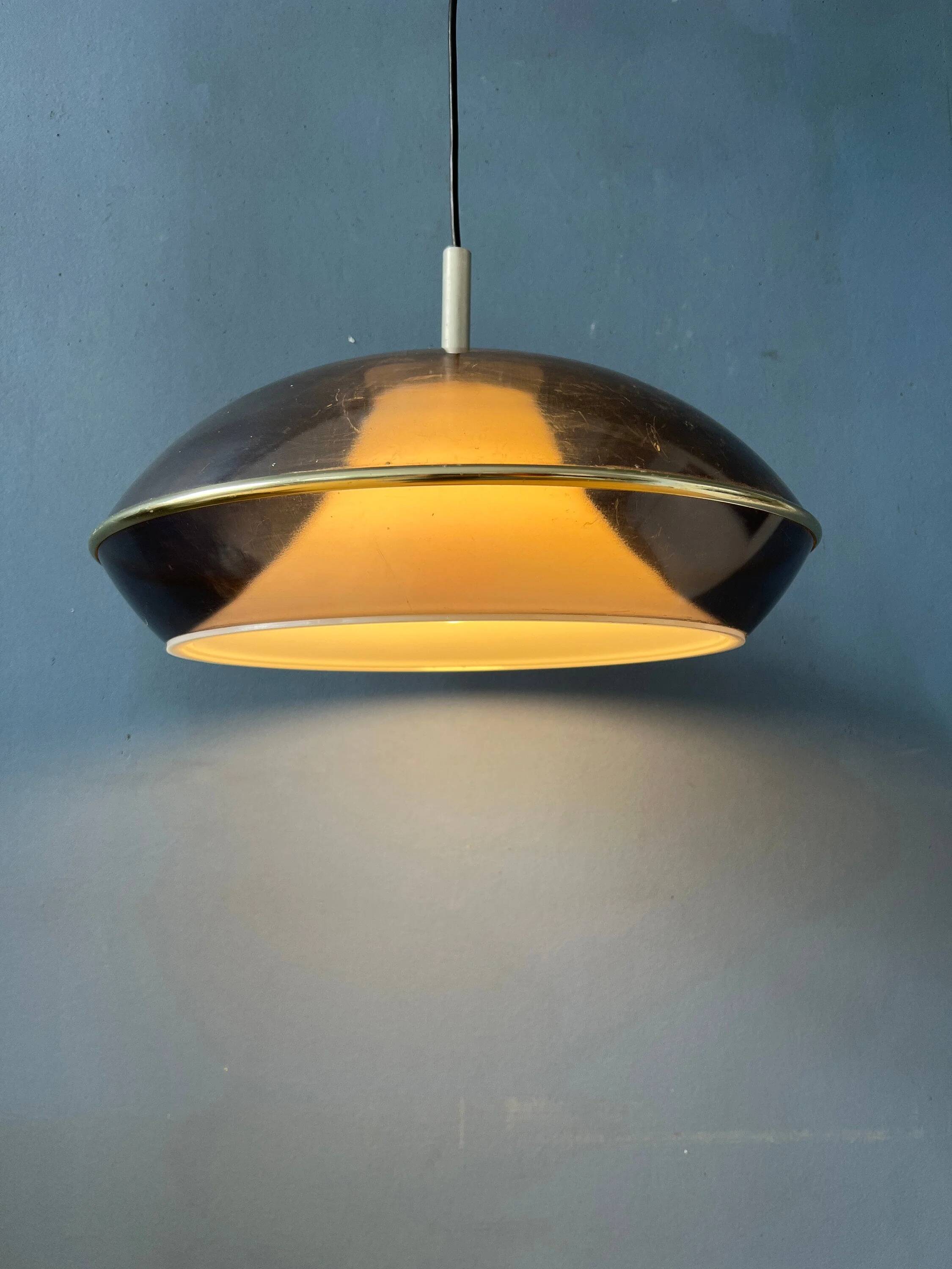 Vintage Space Age acrylic glass UFO pendant light