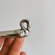 set of 6 silver metal swan-shaped knife holders