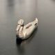 6 various animal shaped knife holders in silver metal