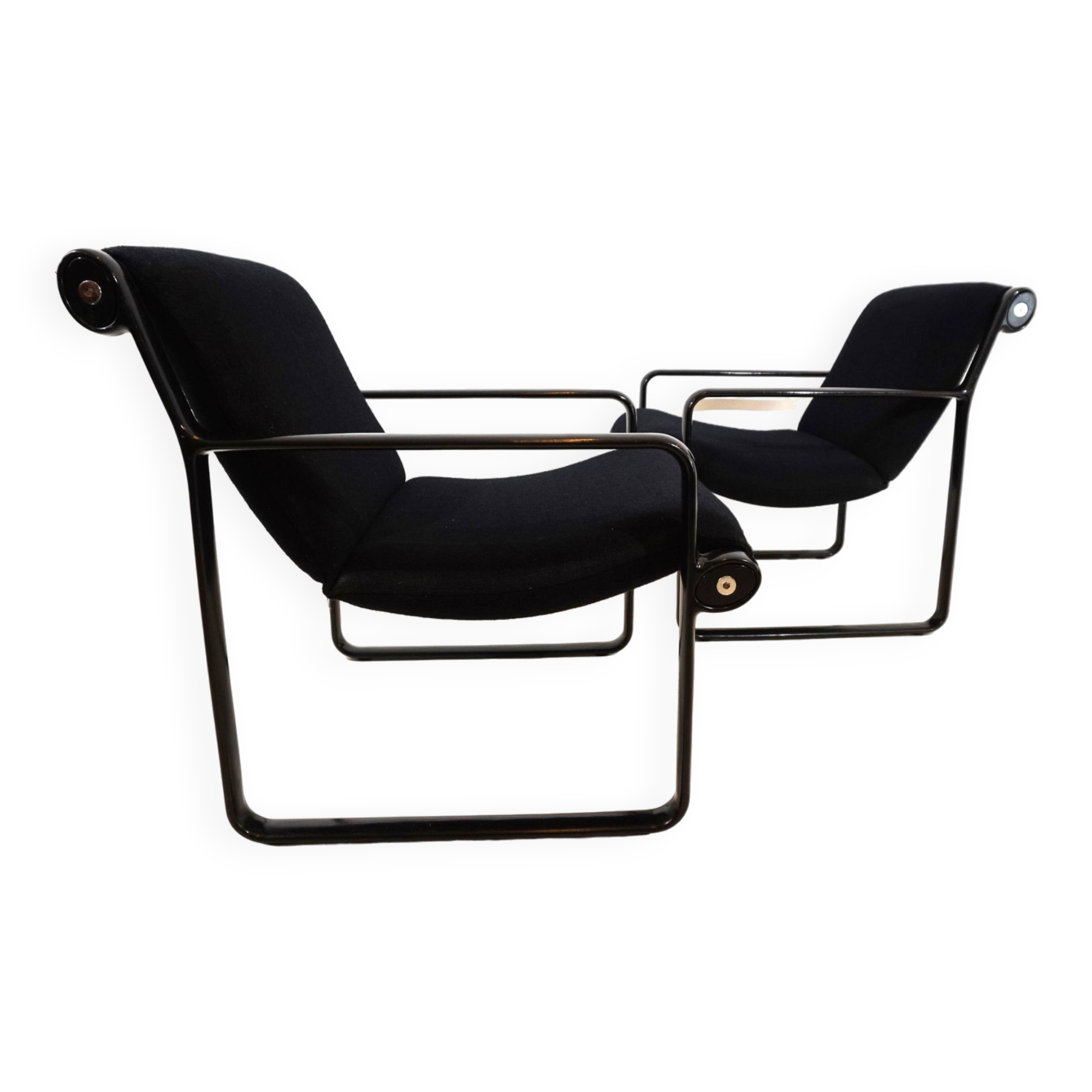 Lot de 2 fauteuils lounge Knoll Sling par Hannah&Morrison