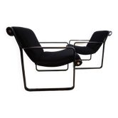 Set of 2 Knoll Sling lounge chairs by Hannah&Morrison