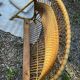 Vintage seventies rattan children's basket.