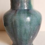 Ancient pottery with blue enamel 19th century