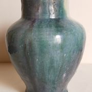 Ancient pottery with blue enamel 19th century