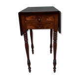 Side table with flap