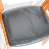 Armchair with Leather and Teak by ERIK KIRKEGAARD 1960s