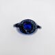 Murano Vase Sommerso Bullicante Cobalt Blue 1960s