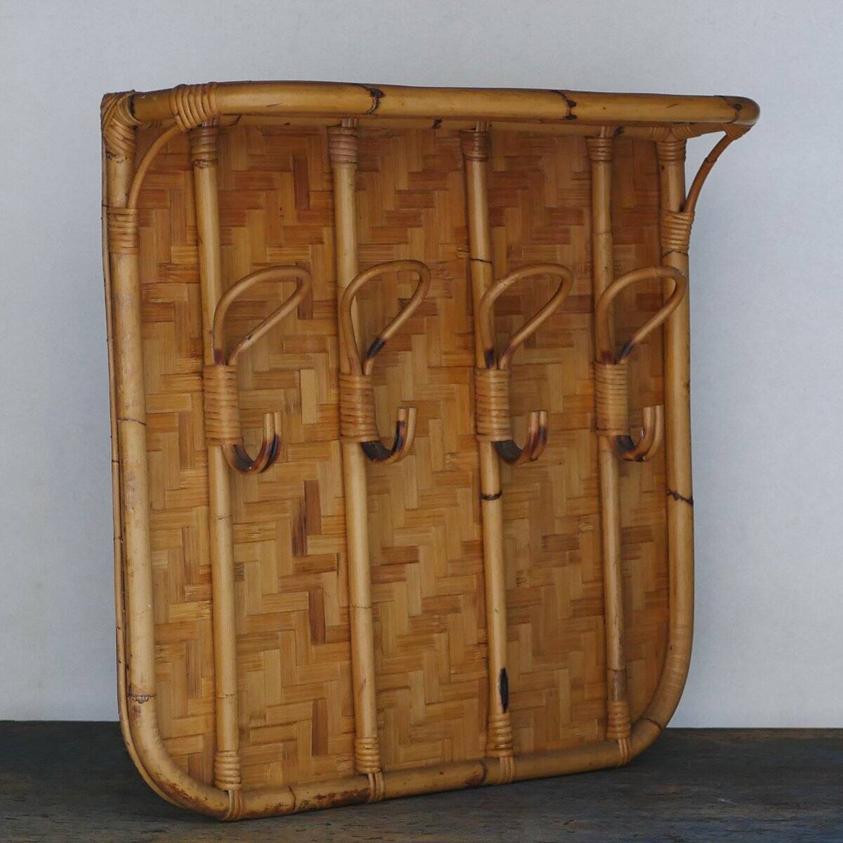 Porte-manteau en bambou de Franca Helg pour Albini, années 60