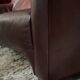 Oxblood leather sofa DeSede DS-72b